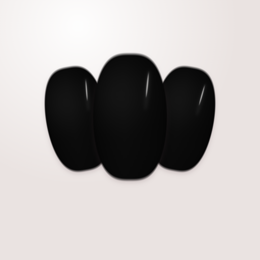 Neilé Gelwraps Midnight Black — oval short