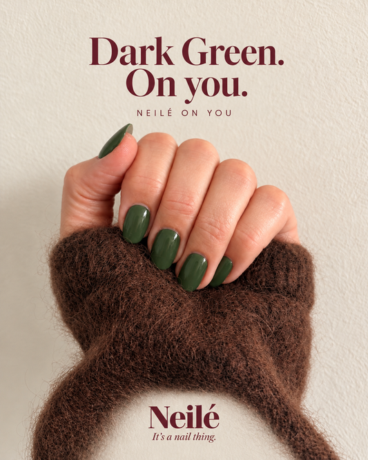Neilé Dark Green gelwraps op de hand