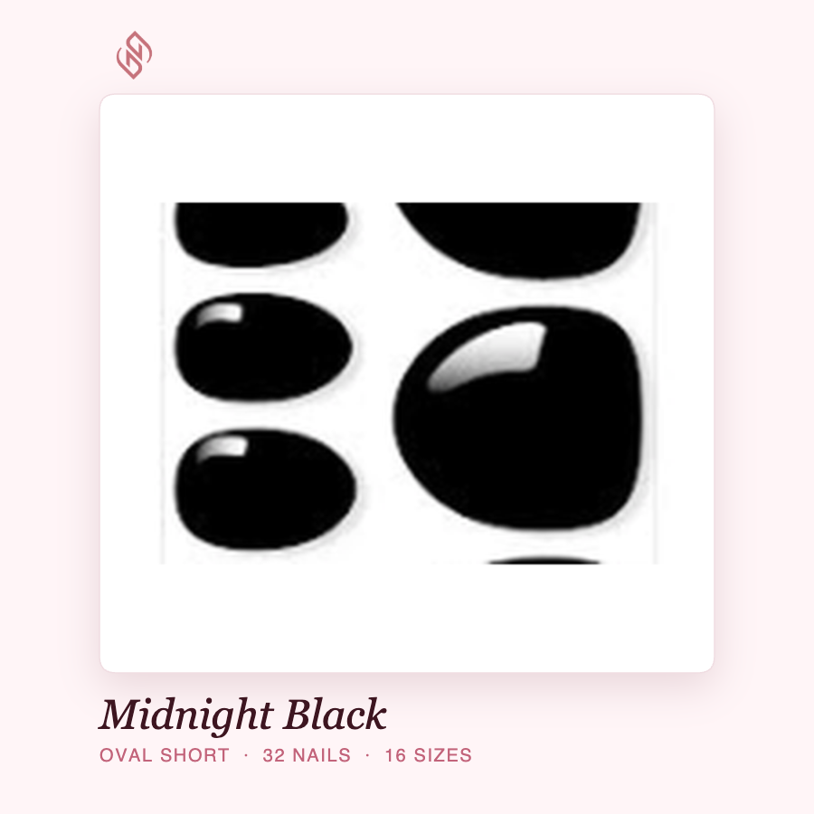 Neilé Midnight Black — oval short
