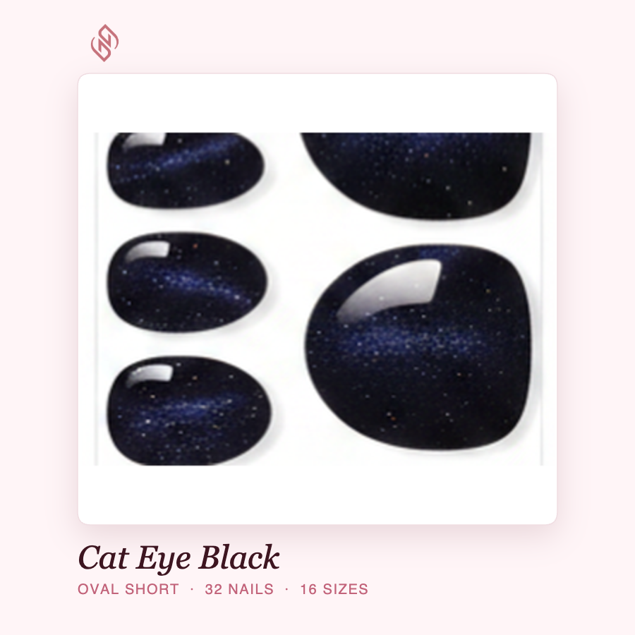 Neilé Cat Eye Black — oval short
