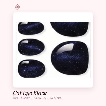 Neilé Cat Eye Black — oval short