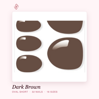 Neilé Dark Brown — oval short