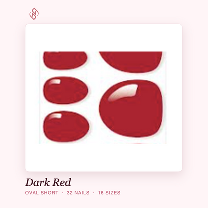 Neilé Dark Red — oval short