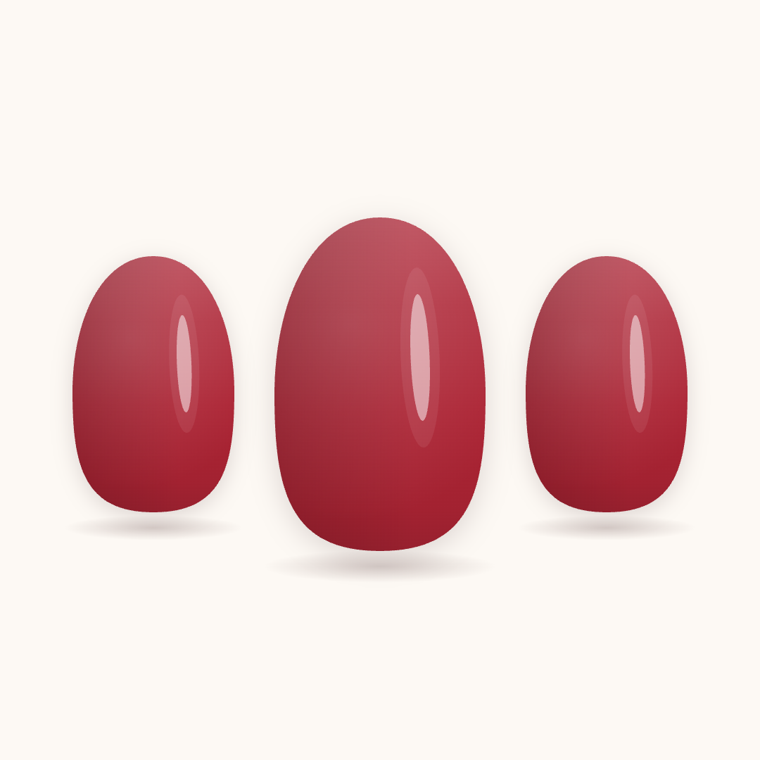 Neilé Dark Red — oval short