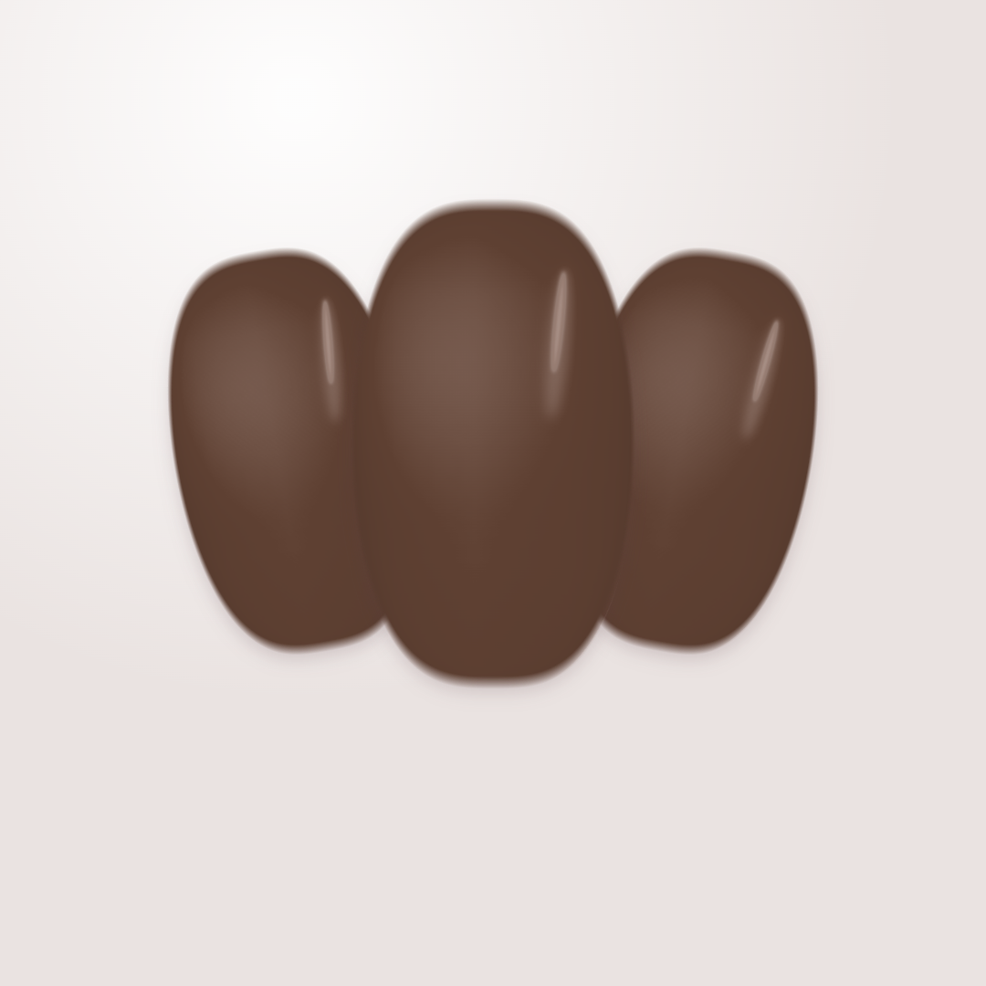 Neilé Gelwraps Dark Brown — oval short