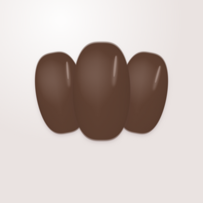 Neilé Gelwraps Dark Brown — oval short