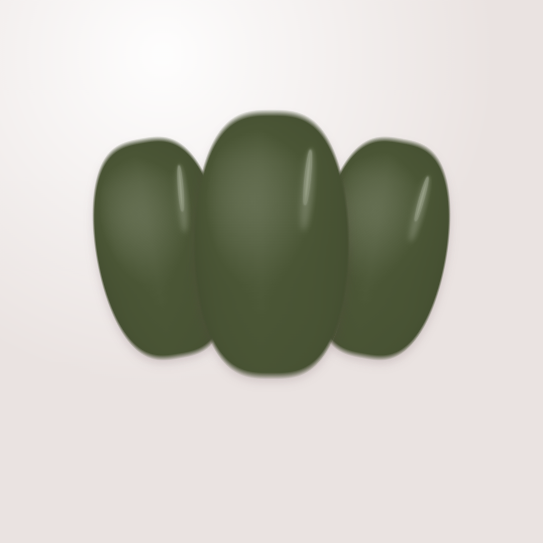 Neilé Gelwraps Dark Green — oval short