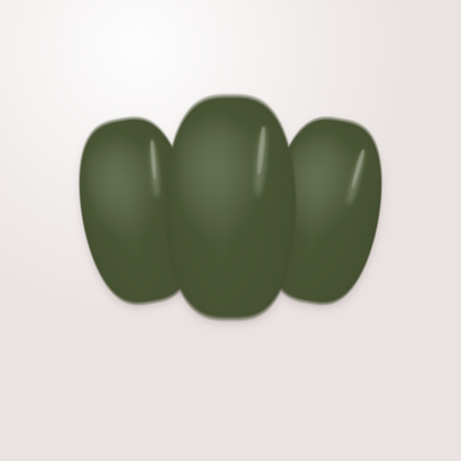 Neilé Gelwraps Dark Green — oval short