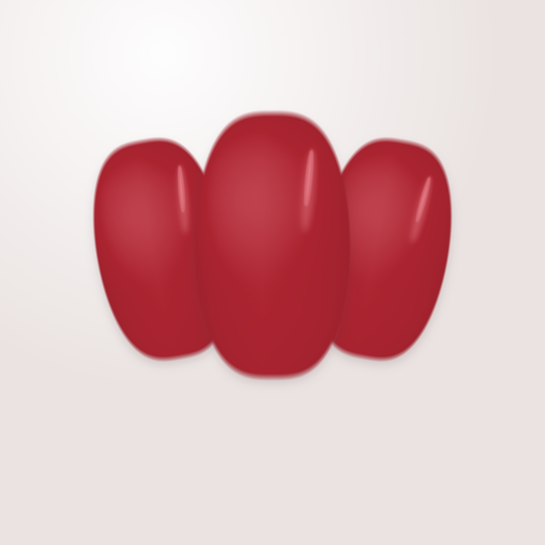 Neilé Gelwraps Dark Red — oval short